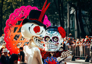 Festival de dia de muertos en la ciudad de mexico